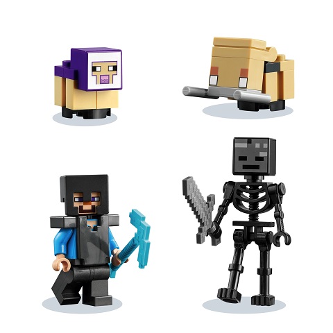 Lego Minecraft Wither Skeleton Minifigure with Sword