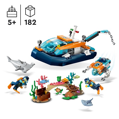 LEGO 60377 Explorer Diving Boat | 5702017416373 | BRICKshop - LEGO en ...